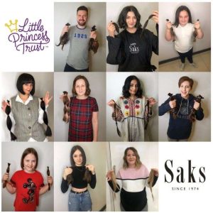 free haircuts for The Little Princess Trust at Saks Aberdeen